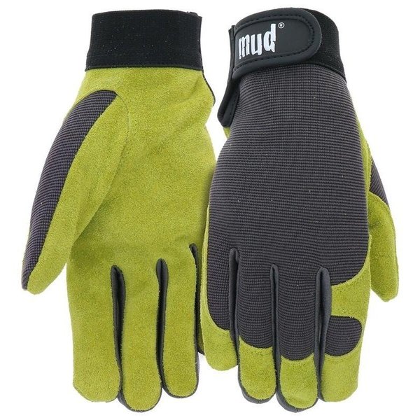 Mud MD71001GWML HighDexterity Garden Gloves, Women's, ML, Hook and Loop Cuff MD71001G-WML